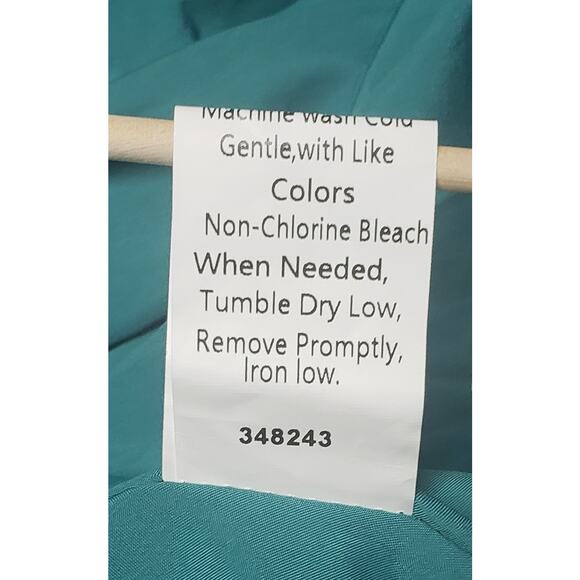 Unbranded Green Abstract Ruffle Midi Dress Women’s S Lightweight Flutter Sleeve - Picture 8 of 11